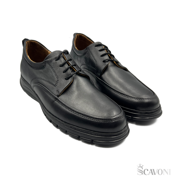 Réf 505 Chaussure médicale en cuir Noir