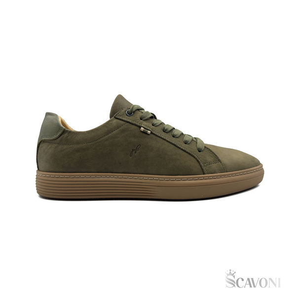 Baskets en nubuck vert réf 528 pf