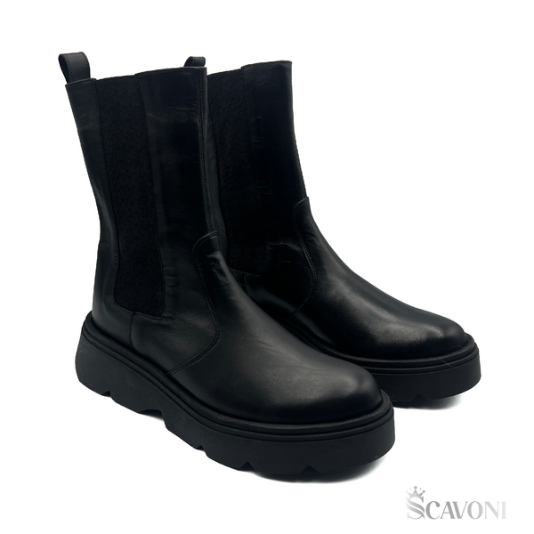 Chelsea boots Astre en cuir noir