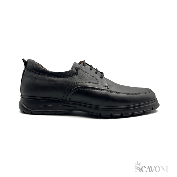 Réf 505 Chaussure médicale en cuir Noir