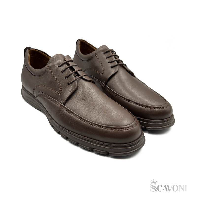 Réf 505 Chaussure médicale en cuir Marron