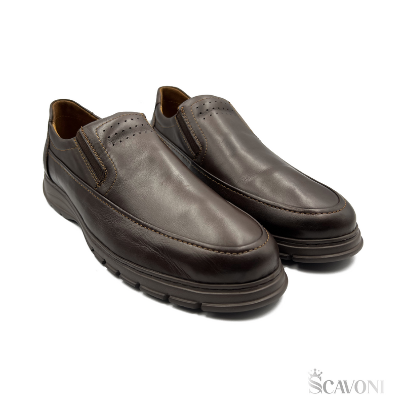 Réf 516 Chaussure médicale en cuir Marron