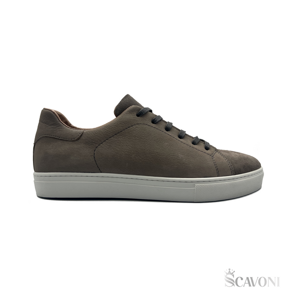 Baskets en nubuck gris réf 861