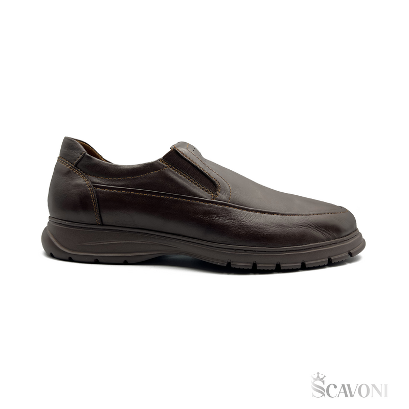 Réf 516 Chaussure médicale en cuir Marron