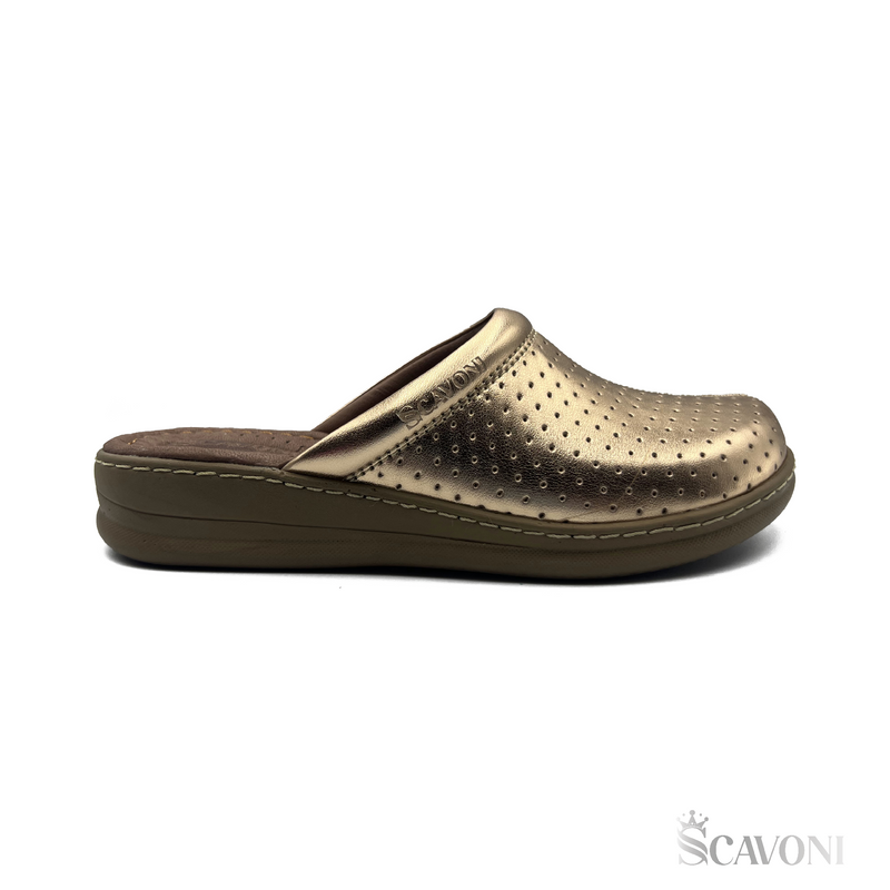 Sabot en cuir bronze réf 603