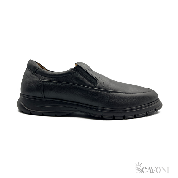 Réf 516 Chaussure médicale en cuir Noir