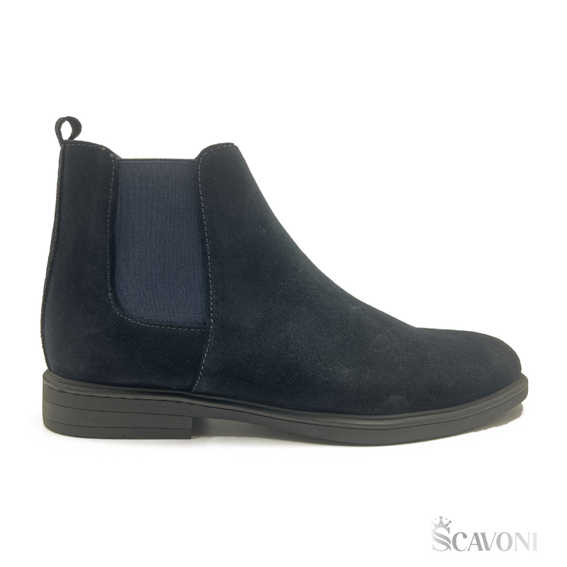 Chelsea Boots en daim Bleu Réf 6040