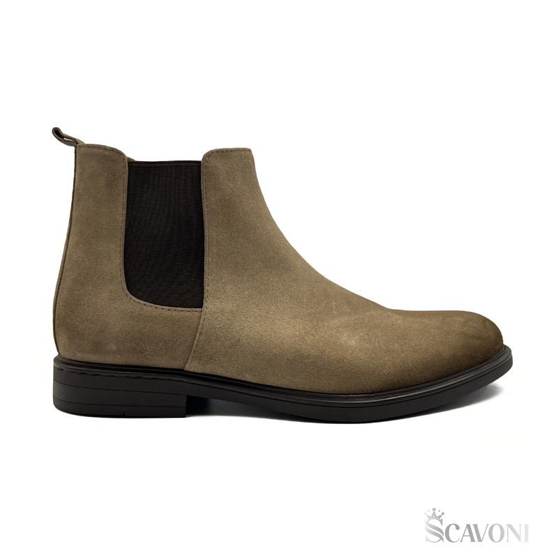 Chelsea Boots en daim Bistre Réf 6040