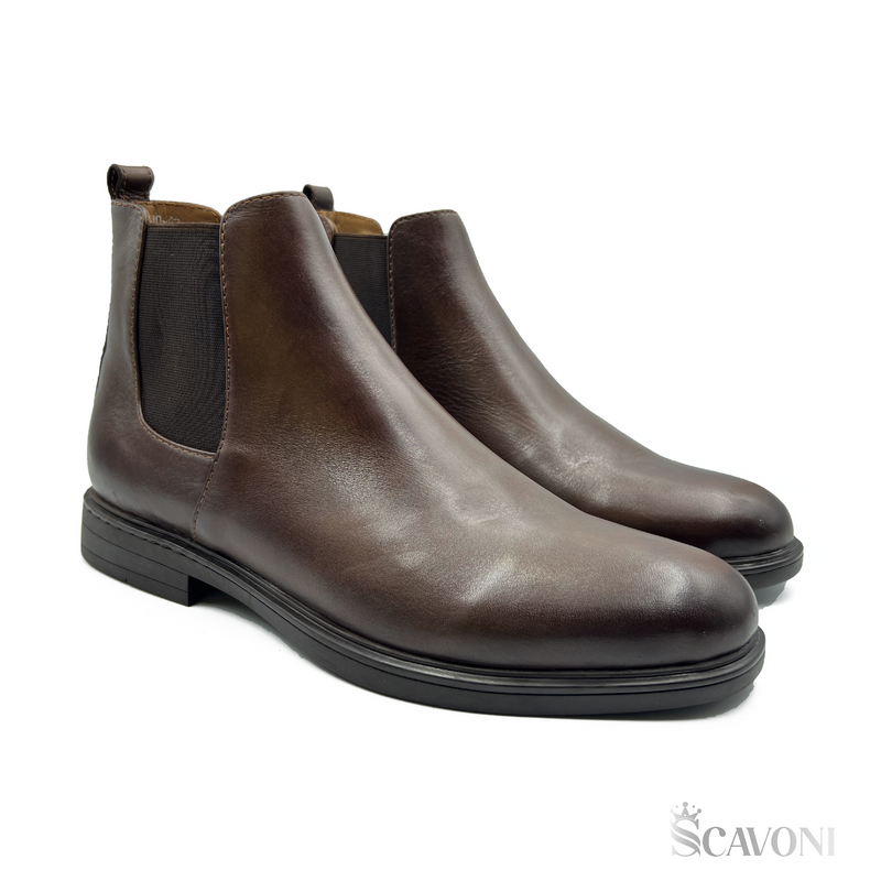 Chelsea Boots en cuir Marron Réf 6040