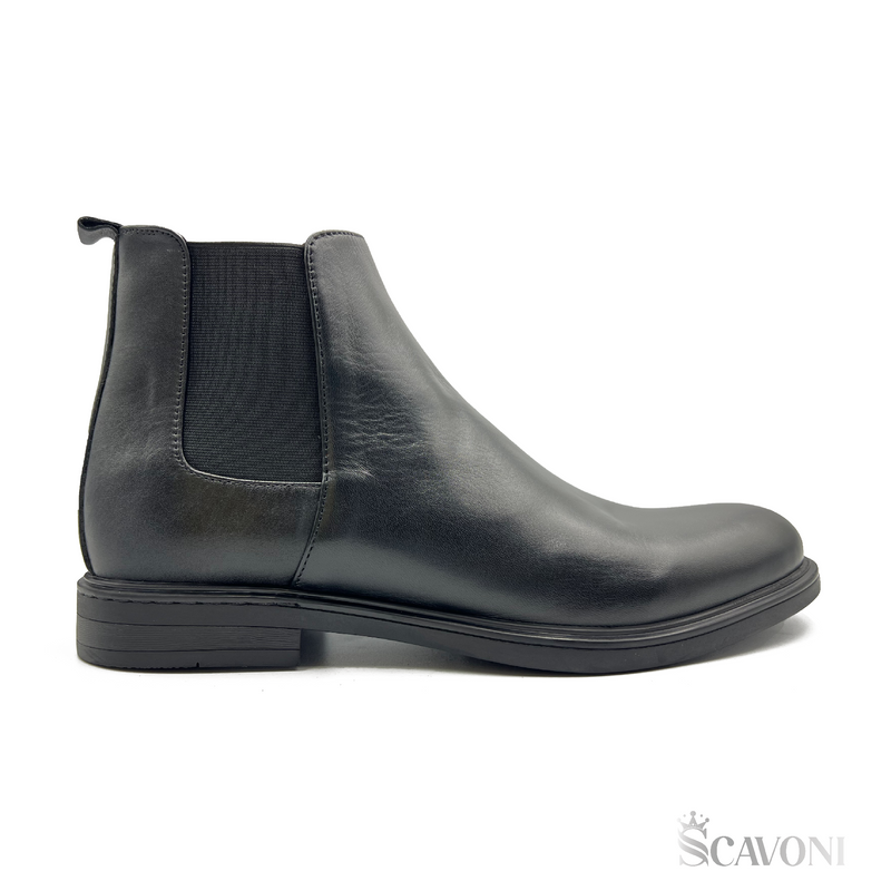 Chelsea Boots en cuir Noir Réf 6040