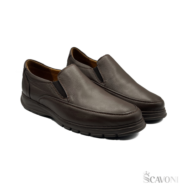 Réf 500b Chaussure médicale en cuir Marron