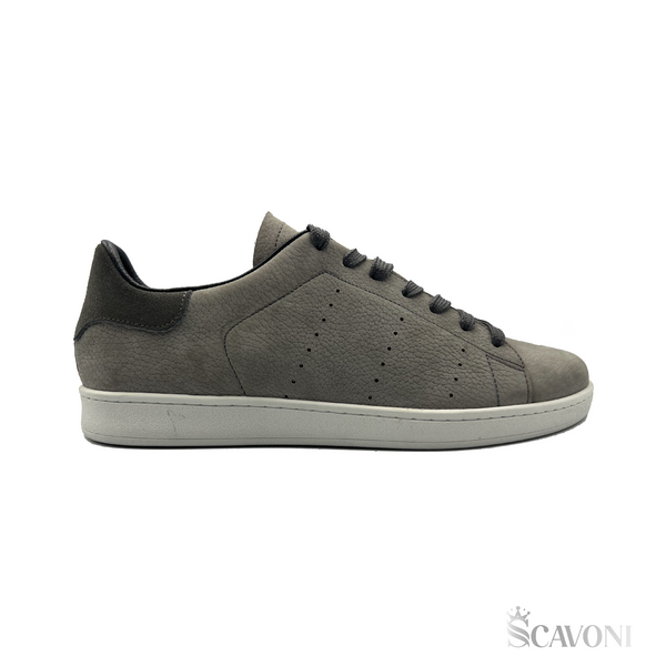 Baskets en nubuck gris réf 738