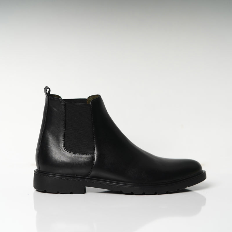 Réf 6040 Chelsea boots en cuir noir