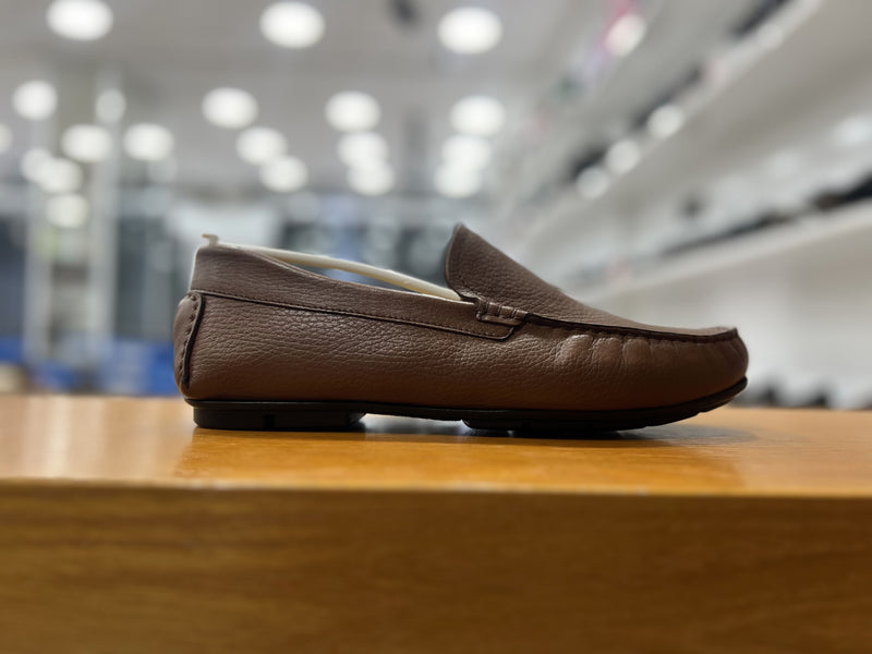 Mocassin en cuir tabac réf 005